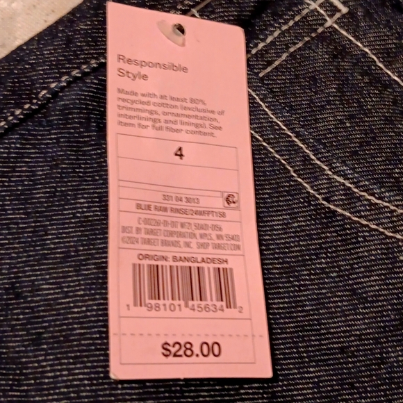 NWTS Easy Ridgid High Rise Jeans Dark Denim size 4 - Picture 2 of 5